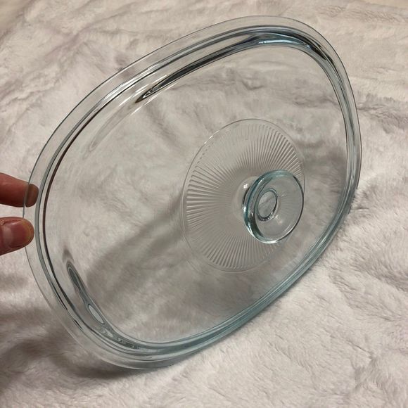 Pyrex Glass Lid Blue Hue 11 inch - Picture 3 of 6